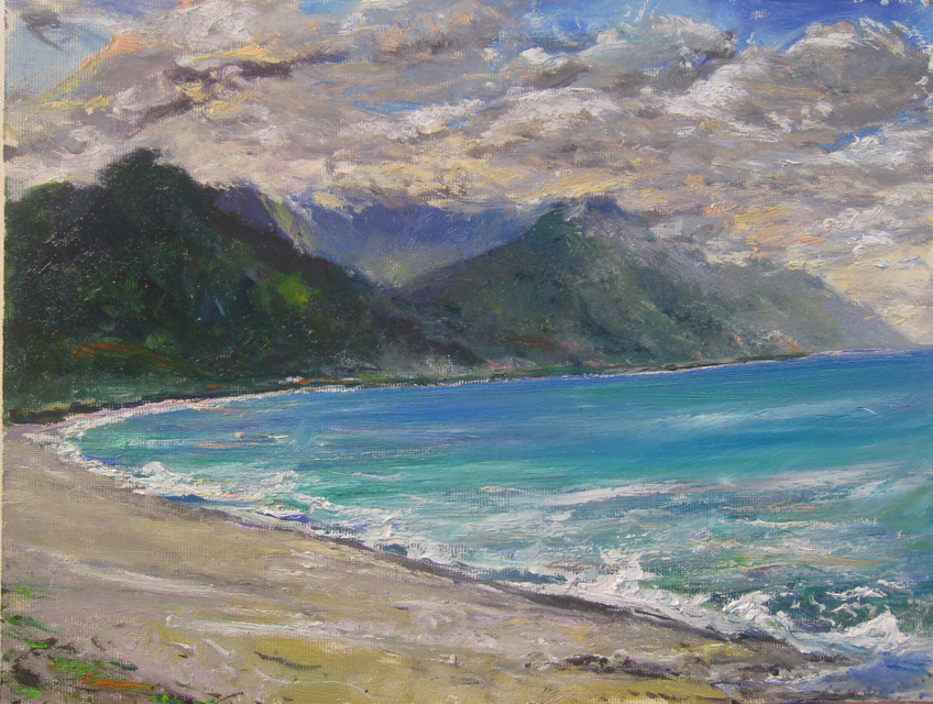 typhoon approaching storm forming 1 hour sketch 9 by 12 inch